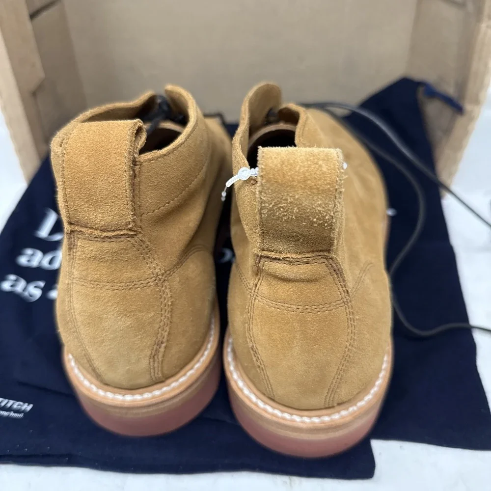 Mens 12 Taylor Stitch Unlined Chukka Boot Butterscotch Ankle Vibram Leather
